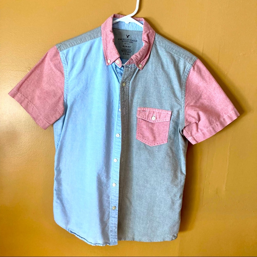 AE Short-Sleeve Button-Up Shirt